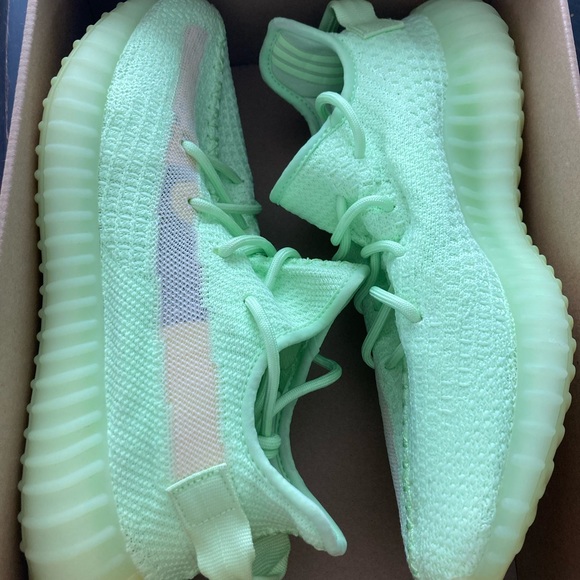 Adidas Yeezy Boost 350 V2 Glow Size M8.5 - EG5293 Barely Used 9.5/10 😮‍💨🔥🔌 - Picture 5 of 5